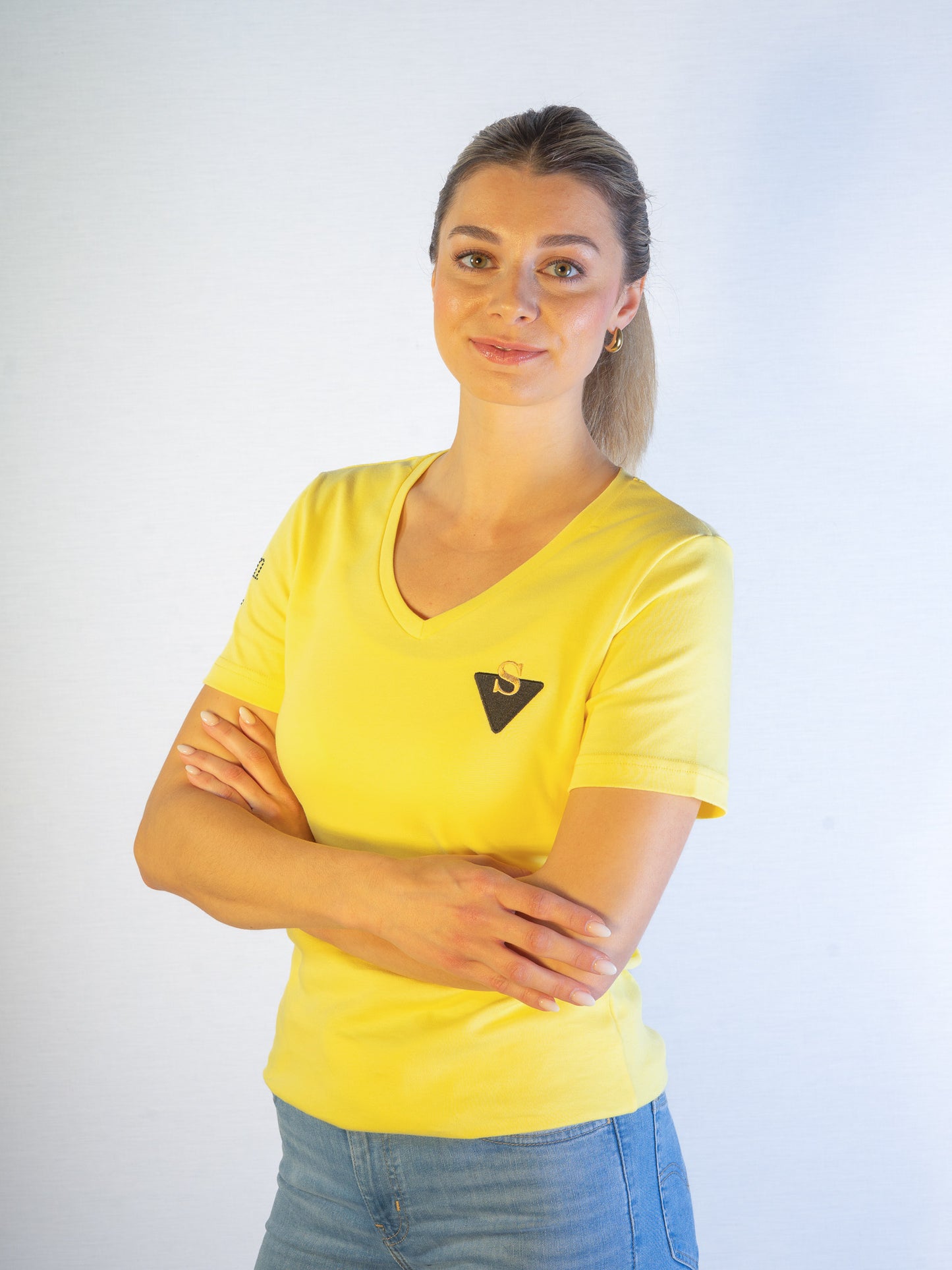Premium Interlock Shirt mit Strass