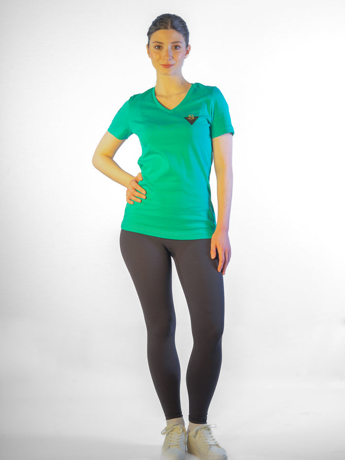 Premium Interlock Shirt mit Strass