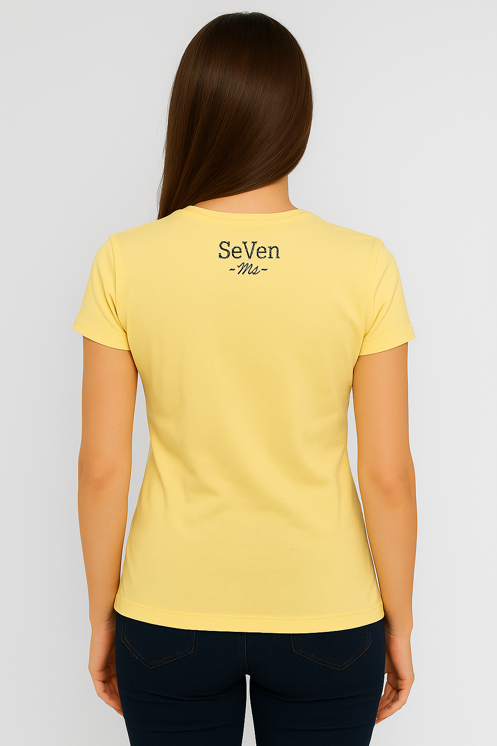 Kurzärmeliges T-Shirt Pastelgelb